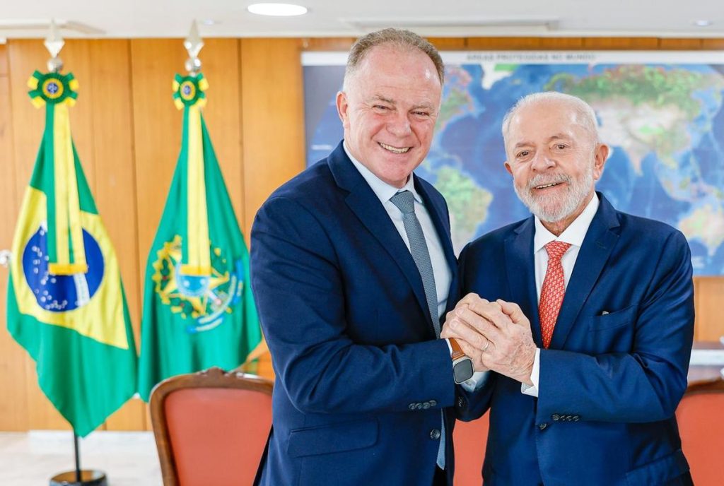 Governador do Espirito-Santo Renato-Casagrande visita o Presidente Lula